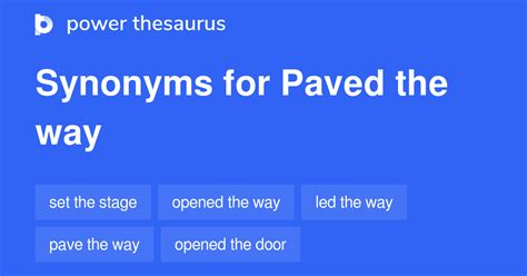 synonym for paved